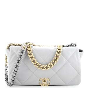 Chanel 19 Flap Bag Quilted Leather Maxi #206347C48B